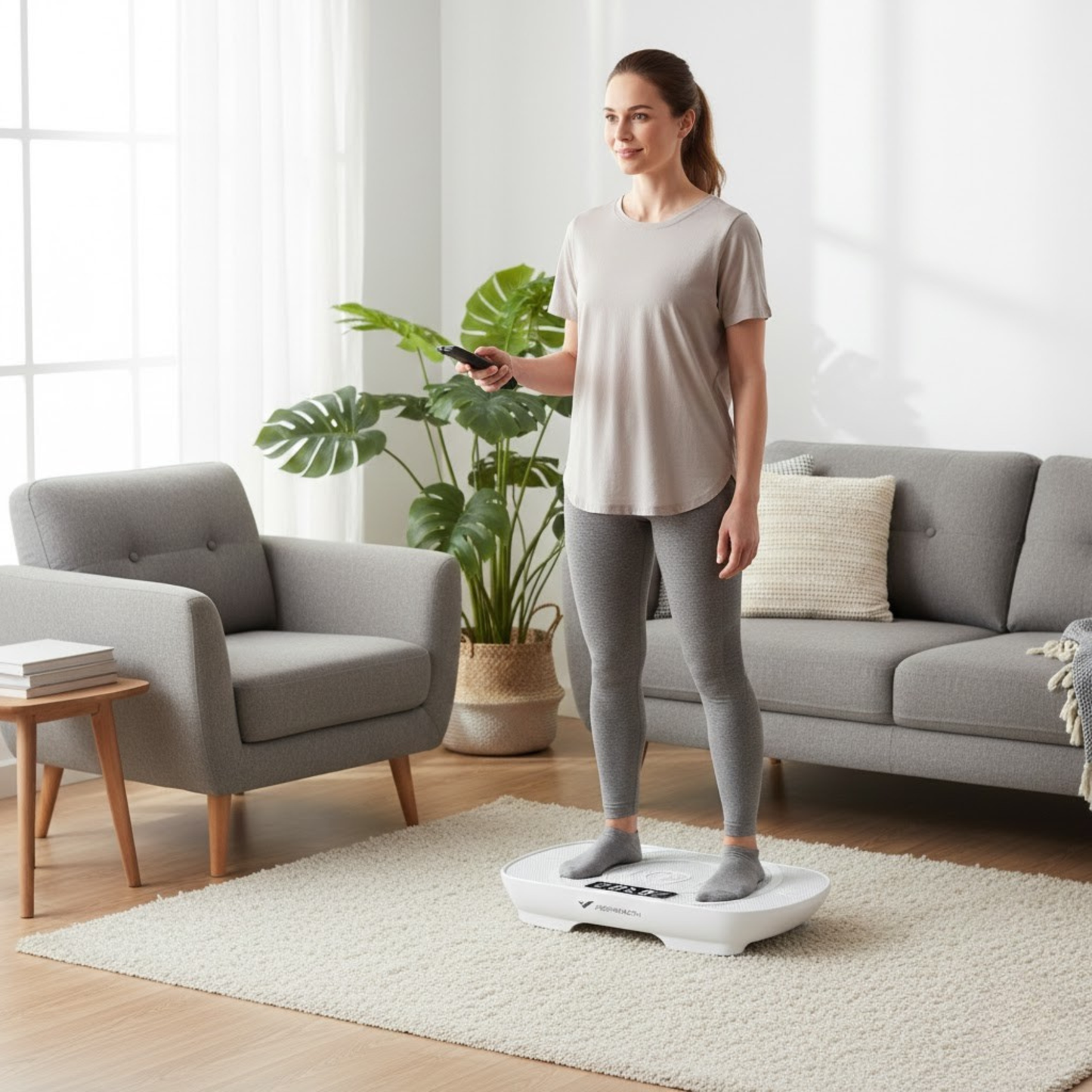 Kompakte Vibrationsplatte zur Fettverbrennung