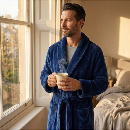 Luxuriöser Fleece-Bademantel für pure Geborgenheit