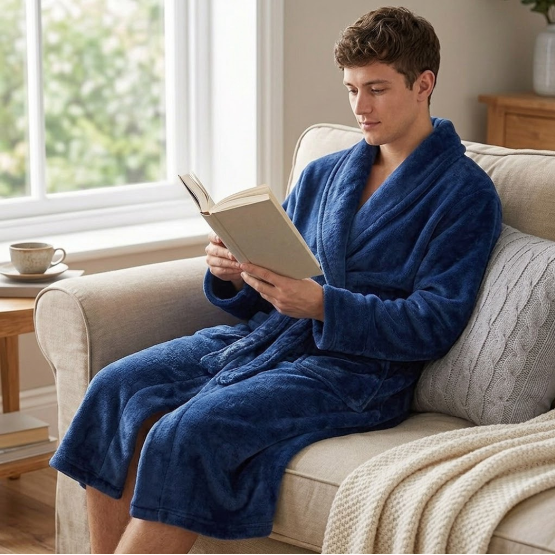 Luxuriöser Fleece-Bademantel für pure Geborgenheit