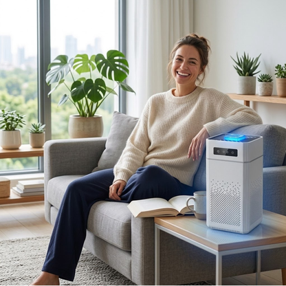Smarter HEPA-Luftreiniger für reine Wohlfühlluft