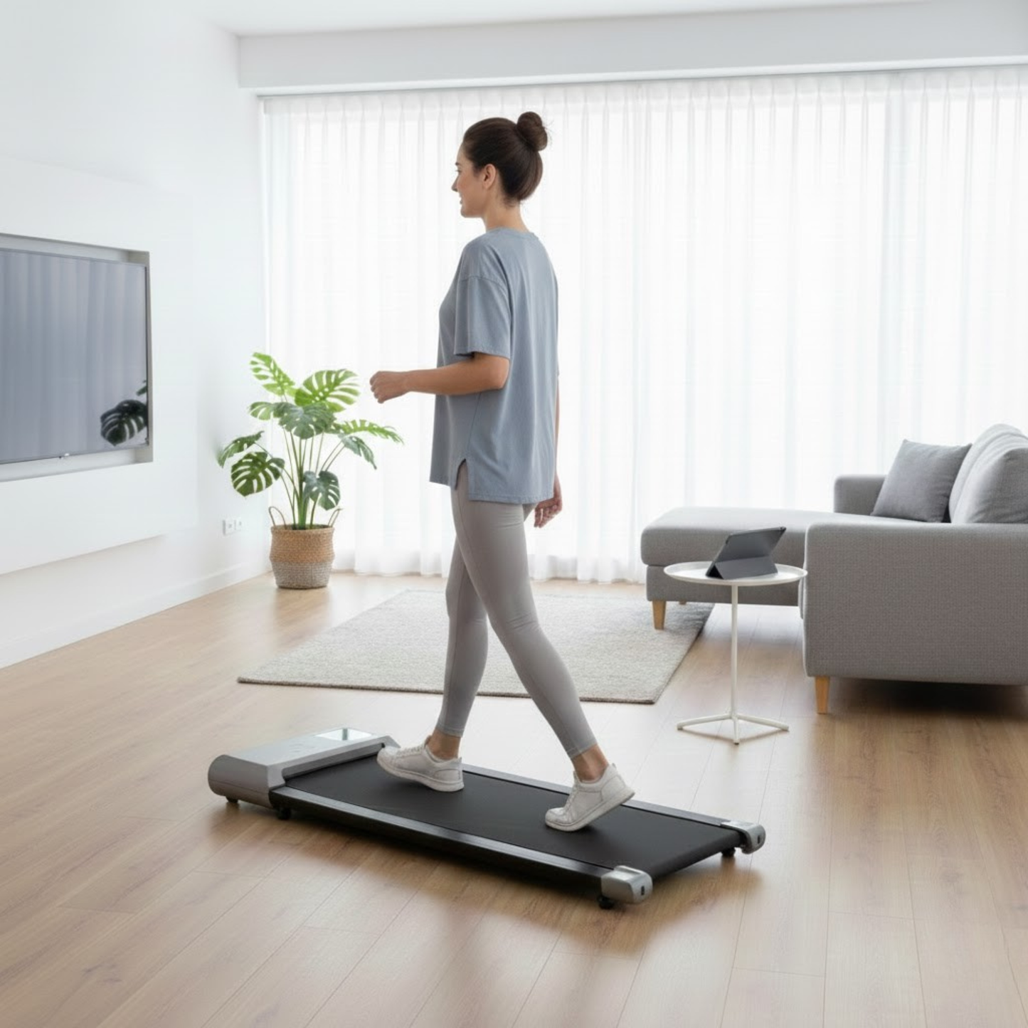 Ultra-flaches Walking Pad für Home-Office & Fitness