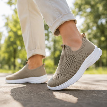 Barfußschuh Slip-On Sneaker mit Strick-Obermaterial