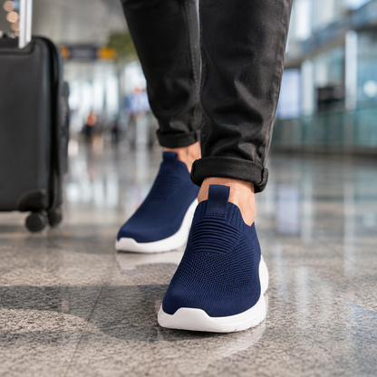 Barfußschuh Slip-On Sneaker mit Strick-Obermaterial