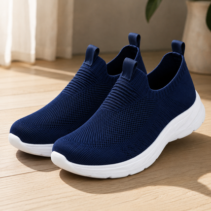 Barfußschuh Slip-On Sneaker mit Strick-Obermaterial