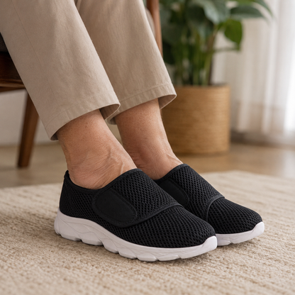 Orthopädische Weite Klett-Schuhe für geschwollene Füße