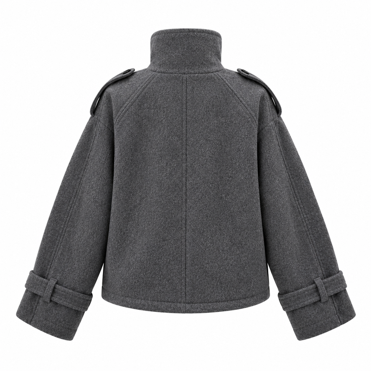 Vera Wolljacke – Oversize Damen-Trenchjacke mit Stehkragen