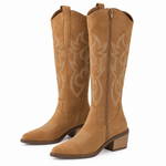 Lola Western-Stiefel – Kniehohe Damen-Cowboystiefel mit Stickerei