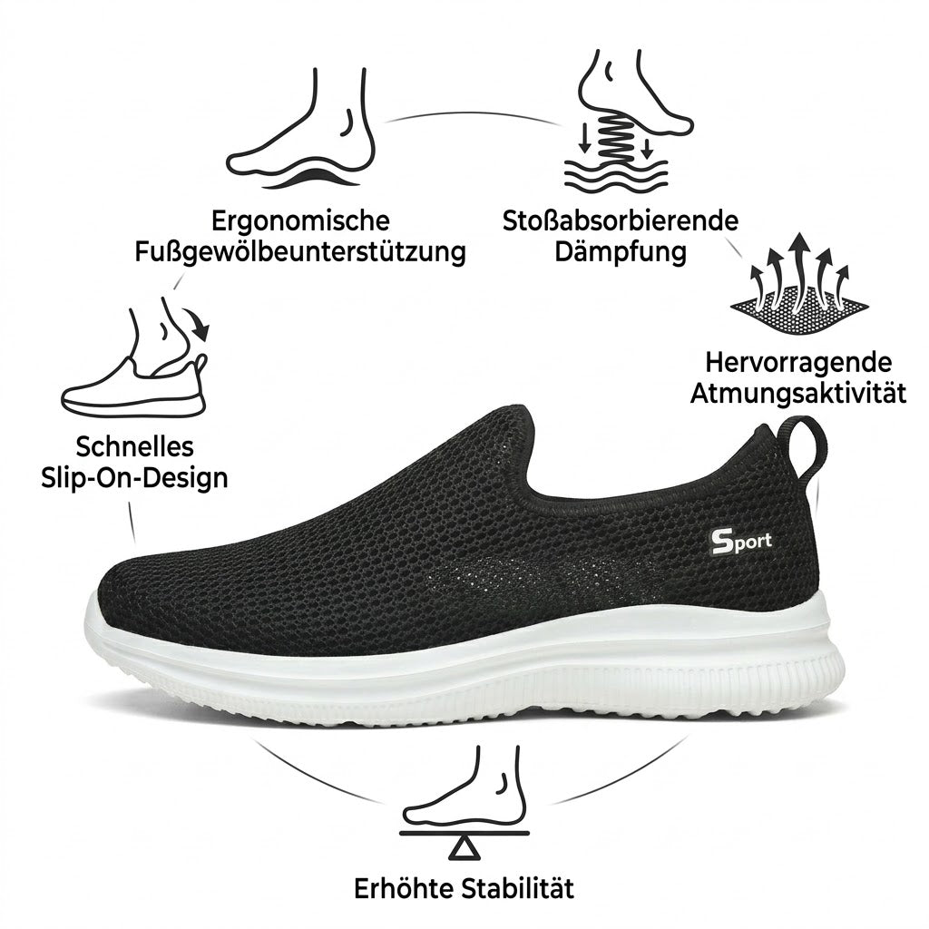 Atmungsaktive Slip-On Barfußschuhe mit Anti-Rutsch-Sohle